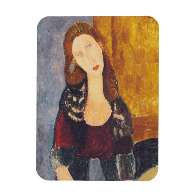 Jeanne Hebuterne portrait by Amedeo Modigliani Magnet (Vertical)