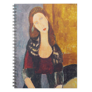 Jeanne Hebuterne portrait by Amedeo Modigliani Spiral Notebook