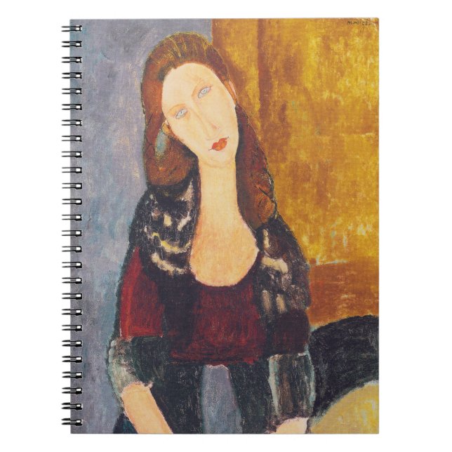 Jeanne Hebuterne portrait by Amedeo Modigliani Spiral Notebook (Front)