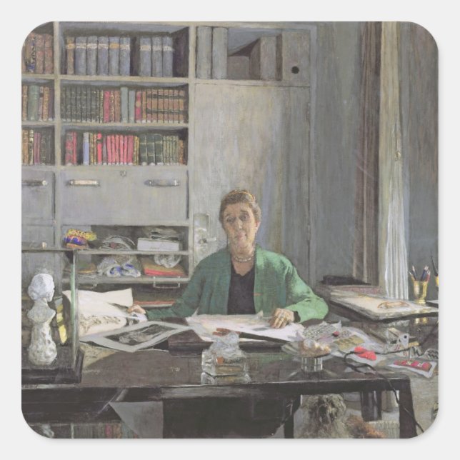 Jeanne Lanvin , c.1933 Square Sticker (Front)