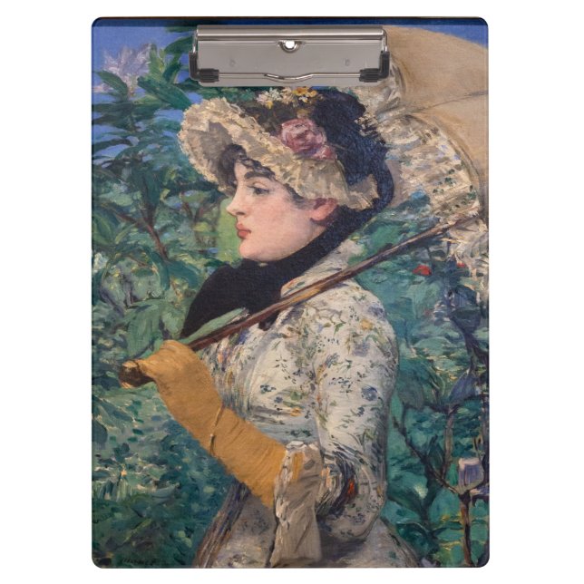 Jeanne (Spring)  By Édouard Manet Clipboard (Front)