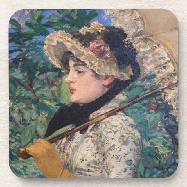 Jeanne (Spring)  By Édouard Manet Coaster (Front)