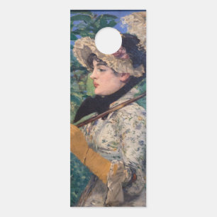 Jeanne (Spring)  By Édouard Manet Door Hanger