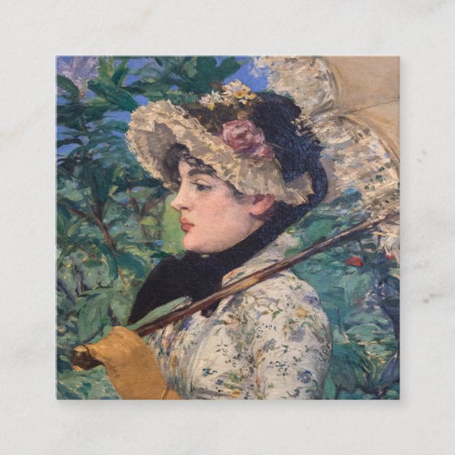 Jeanne (Spring)  By Édouard Manet Enclosure Card (Front)