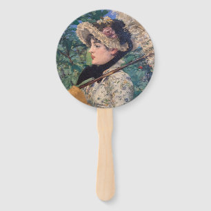 Jeanne (Spring)  By Édouard Manet Hand Fan