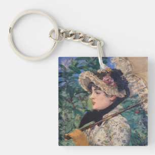 Jeanne (Spring)  By Édouard Manet Key Ring