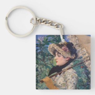 Jeanne (Spring)  By Édouard Manet Key Ring