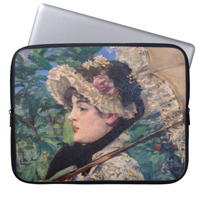 Jeanne (Spring)  By Édouard Manet Laptop Sleeve (Front)