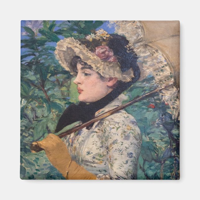Jeanne (Spring)  By Édouard Manet Magnet (Front)