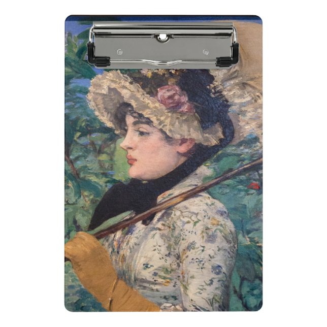 Jeanne (Spring)  By Édouard Manet Mini Clipboard (Front)