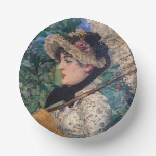 Jeanne (Spring) By Édouard Manet Paper Plate