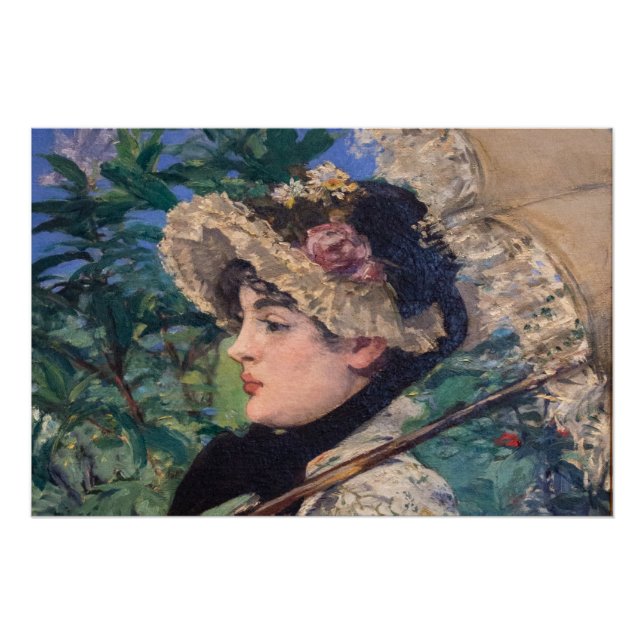 Jeanne (Spring)  By Édouard Manet Poster (Front)