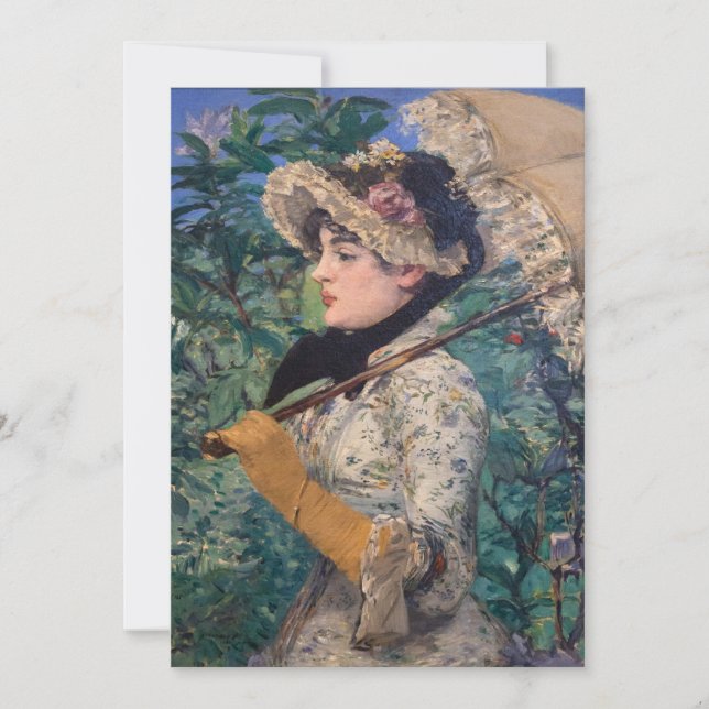 Jeanne (Spring)  By Édouard Manet Save The Date (Front)