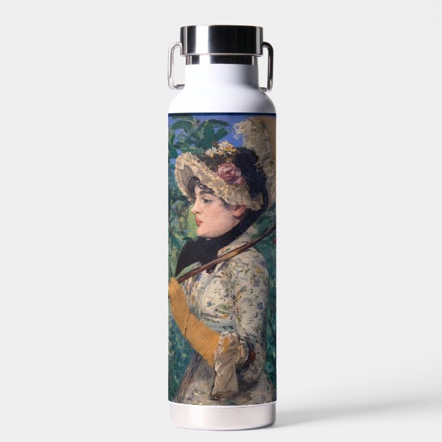 Jeanne (Spring)  By Édouard Manet Water Bottle (Front)