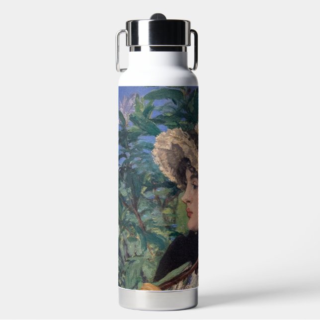 Jeanne (Spring)  By Édouard Manet Water Bottle (Front)