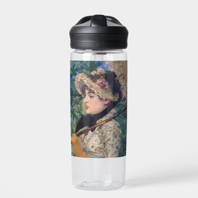 Jeanne (Spring)  By Édouard Manet Water Bottle (Front)