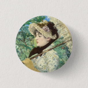 Jeanne (Spring) Edouard Manet 3 Cm Round Badge