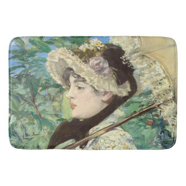 Jeanne (Spring) Edouard Manet    Bath Mat (Front)