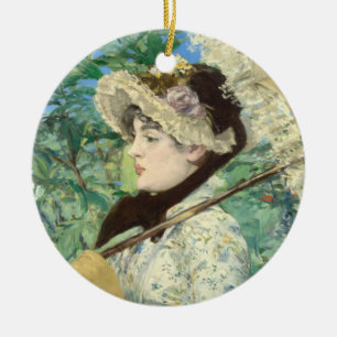 Jeanne (Spring) Edouard Manet    Ceramic Tree Decoration