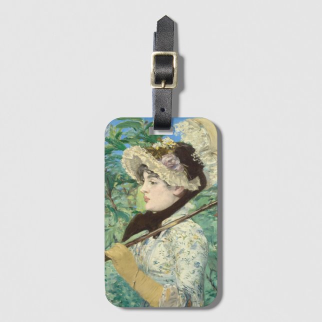 Jeanne (Spring) Edouard Manet    Luggage Tag (Front Vertical)