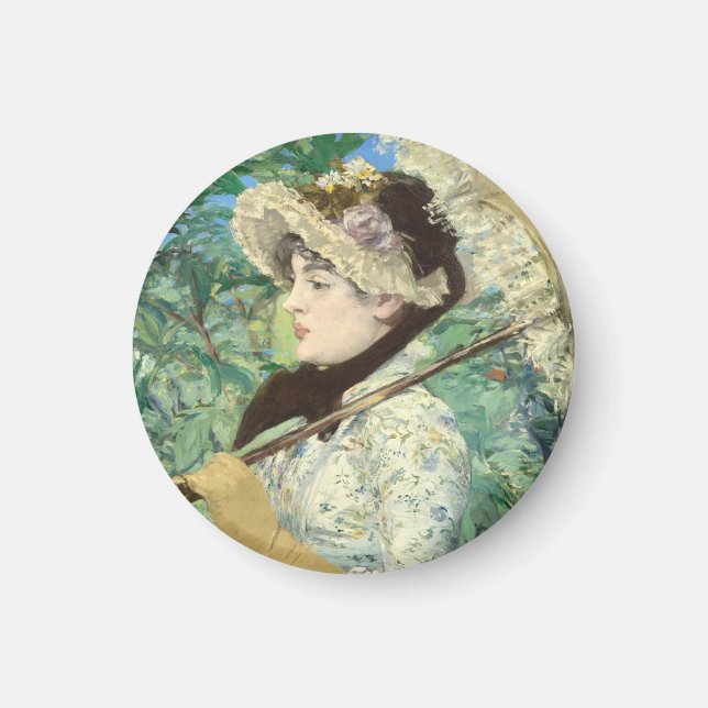 Jeanne (Spring) Edouard Manet   Magnet (Front)