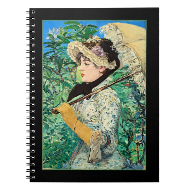 Jeanne Spring, famous Edouard Manet painting Notebook (Front)