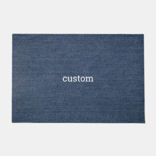 jeans abstract custom doormat