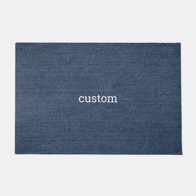 jeans abstract custom doormat (Front)