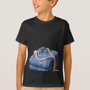 Jeans And Pearls For Ladies 2025 Jean With Pearls T-Shirt