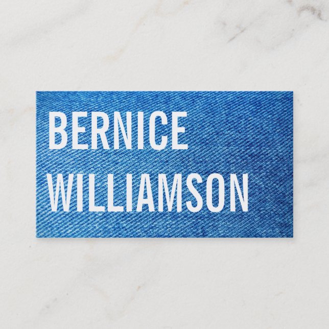Jeans Business Card (Front)