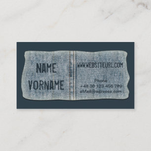 jeans business card