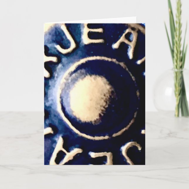Jean's button card (Front)
