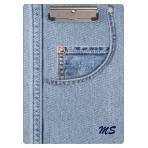 Jeans Clipboard with (or without) Monogram