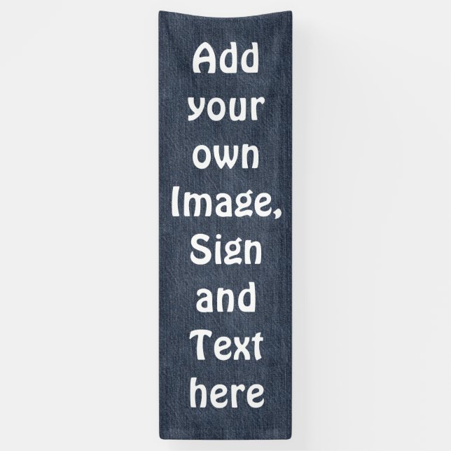 Jeans Fabric Pattern + your ideas Banner (Vertical)