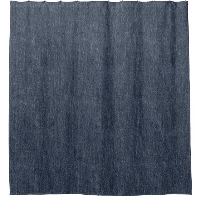 Jeans Fabric Pattern + your ideas Shower Curtain (Front)