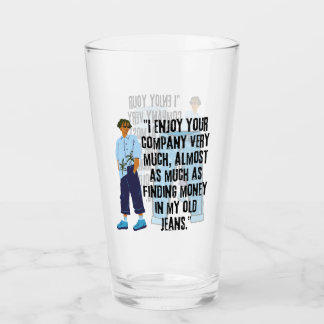 JEANS QUOTE GLASS