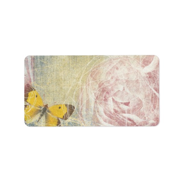 JEANS ROSES & BUTTERFLIES Print your own Label (Front)