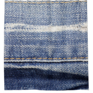 Jeans texture background. shower curtain