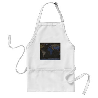 Jeans World Map (No labels) Standard Apron
