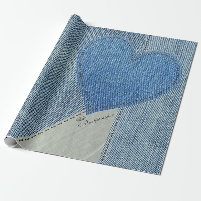 Jeans Wrapping Paper (Unrolled)