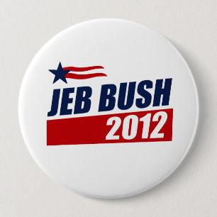 JEB BUSH 2012 10 CM ROUND BADGE