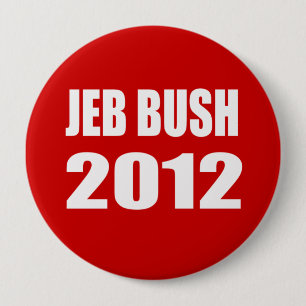 JEB BUSH 2012 10 CM ROUND BADGE