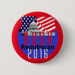 Jeb BUSH 2016 6 Cm Round Badge