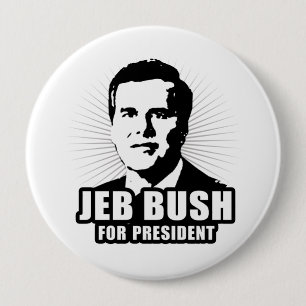 Jeb Bush for President 10 Cm Round Badge