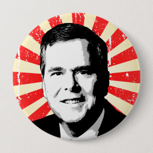 Jeb Bush Portrait 10 Cm Round Badge