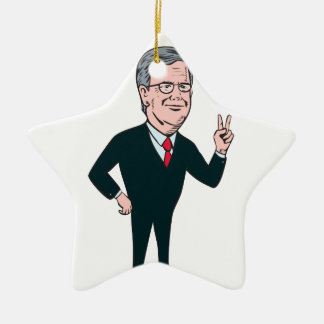 Jeb Bush Republican Candidate 2016 Cartoon Ceramic Tree Decoration
