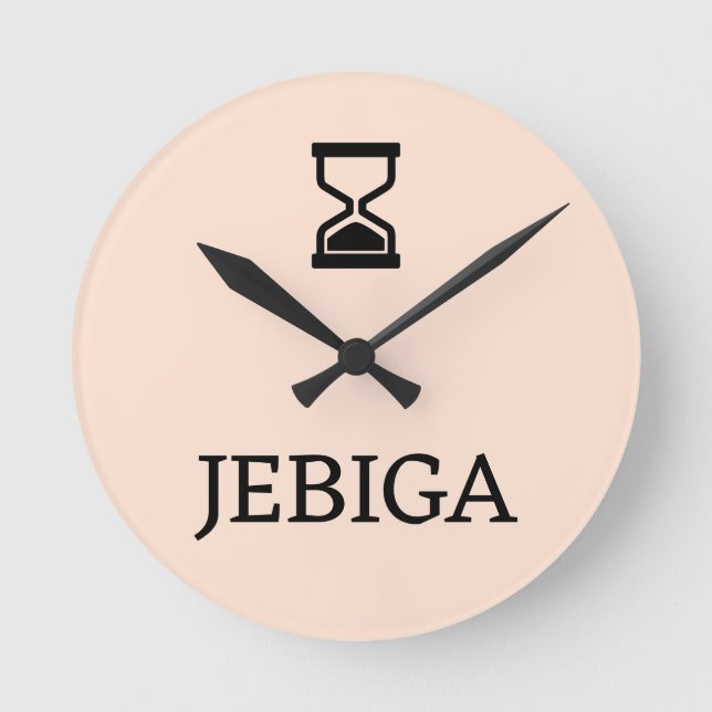 JEBIGA falióra Round Clock (Front)