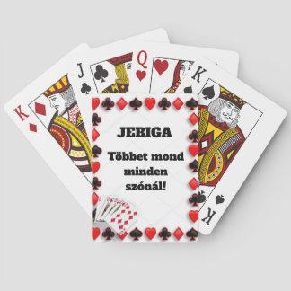 JEBIGA Többet mond minden szónál! kártyapakli Playing Cards