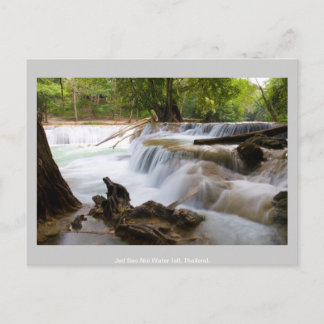 Jed Sao Noi Water fall Thailand. Postcard