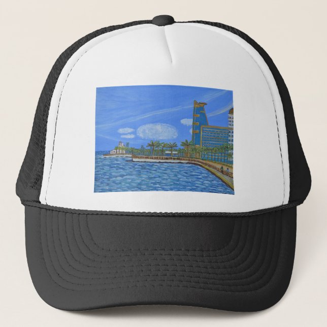 Jeddah saudi arabia trucker hat (Front)